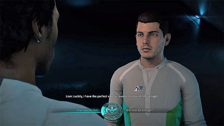 Zgódź się na pomoc w zorganizoaniu wieczoru filmowego - Wieczorek filmowy | Tempest | Zadania w Helejosie w Mass Effect Andromeda - Mass Effect: Andromeda - poradnik do gry