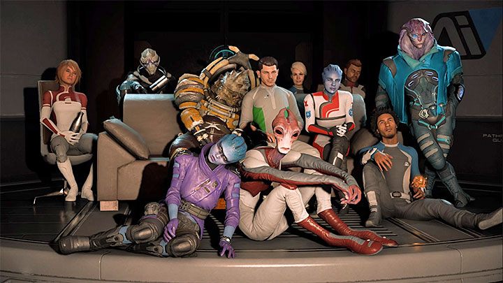 W wieczorze filmowym wezmą udział wszyscy członkowie załogi - Wieczorek filmowy | Tempest | Zadania w Helejosie w Mass Effect Andromeda - Mass Effect: Andromeda - poradnik do gry