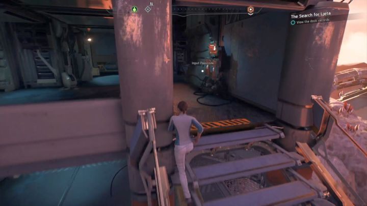 Terminal, z którym należy wejść w interakcję. - Poszukaj Liety | Elaaden | Zadania w Helejosie w Mass Effect Andromeda - Mass Effect: Andromeda - poradnik do gry