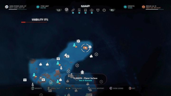 Lokalizacja pierwszego (północnego) monolitu. - Oswajanie pustyni | Elaaden | Zadania w Helejosie w Mass Effect Andromeda - Mass Effect: Andromeda - poradnik do gry