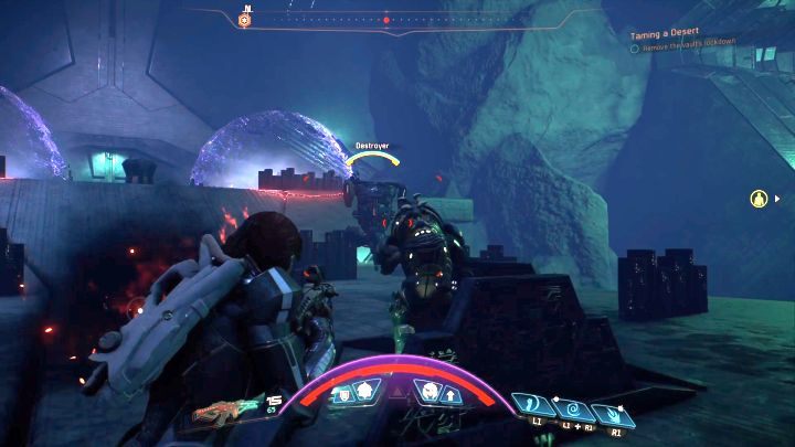 Kolejne starcie z Niszczycielem Porzuconych. - Oswajanie pustyni | Elaaden | Zadania w Helejosie w Mass Effect Andromeda - Mass Effect: Andromeda - poradnik do gry