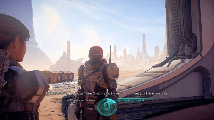 Rozmowa ze złomiarzem zakończy zadanie. - Szare komórki | Elaaden | Zadania w Helejosie w Mass Effect Andromeda - Mass Effect: Andromeda - poradnik do gry