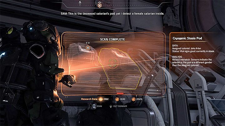 Musisz powrócić do jednego z badań wcześniej korytarzy, w którym znajdują się kapsuły - Polowanie na Archonta (Hunting the Archon) | Operacje priorytetowe w Andromeda - Mass Effect: Andromeda - poradnik do gry