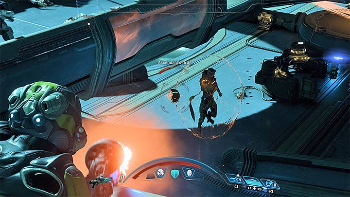 Zlokalizuj ascendenta w trakcie drugiej bitwy i zniszcz jego sferę zanim zaczniesz go atakować - Polowanie na Archonta (Hunting the Archon) | Operacje priorytetowe w Andromeda - Mass Effect: Andromeda - poradnik do gry
