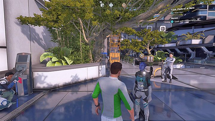 Z dziennikarką możesz spotykać się na Nexusie - Zadania dodatkowe | Nexus | Zadania w Helejosie w Mass Effect Andromeda - Mass Effect: Andromeda - poradnik do gry