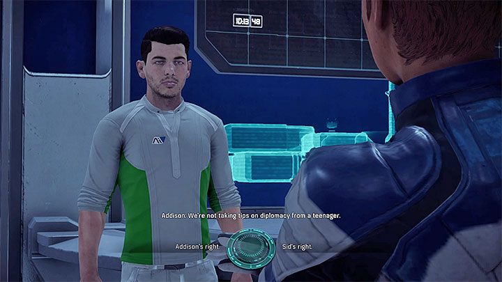 Poprzyj stanowisko Sid lub Addison - Życie na pograniczu | Nexus | Zadania w Helejosie w Mass Effect Andromeda - Mass Effect: Andromeda - poradnik do gry