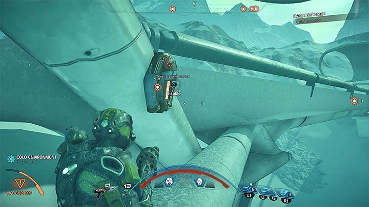 Jedna z czterech bomb jest ukryta za balustradą - Pozostałe zadania | Voeld | Zadania w Helejosie w Mass Effect Andromeda - Mass Effect: Andromeda - poradnik do gry