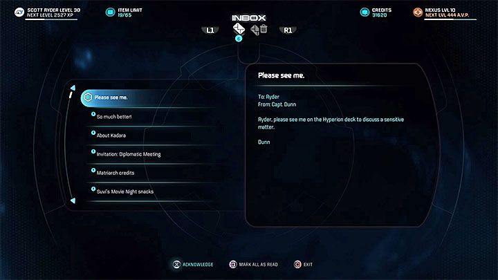 Przeczytaj e-maila od Dunn - Zaraza | Nexus | Zadania w Helejosie w Mass Effect Andromeda - Mass Effect: Andromeda - poradnik do gry
