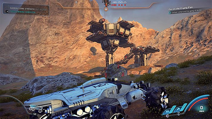 Lokacja do zbadania w ramach tego questu znajduje się w południowo-wschodnim narożniku mapy i możesz mieć trochę kłopotów z dotarciem w to miejsce - Z deszczu | Kadara | Zadania w Helejosie w Mass Effect Andromeda - Mass Effect: Andromeda - poradnik do gry