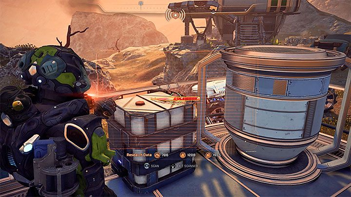 Po dotarciu do miejsca zbrodni (obrazek 1) wysłuchaj rozmowy z Reyesem i przystąp do oględzin - Lud podzielony | Kadara | Zadania w Helejosie w Mass Effect Andromeda - Mass Effect: Andromeda - poradnik do gry