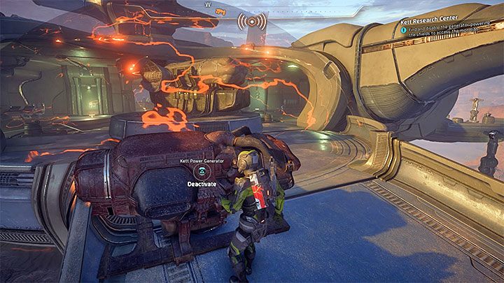 Wyłączenie generatora jest koniecznością, gdyż pole siłowe broni dostępu do monolitu - Lepsze początki (A Better Beginning) | Operacje priorytetowe w ME Andromeda - Mass Effect: Andromeda - poradnik do gry