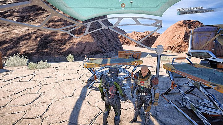 Pogadaj ze Zwiadowcą i podejmij decyzję o wyborze miejsca umieszczenia drugiego młota - Zrobić wrażenie | Eos | Zadania w Helejosie w Mass Effect Andromeda - Mass Effect: Andromeda - poradnik do gry