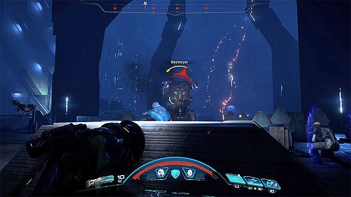 Używaj zasłon podczas walki z niszczycielem - Umierająca planeta | Havarl | Zadania w Helejosie w Mass Effect Andromeda - Mass Effect: Andromeda - poradnik do gry