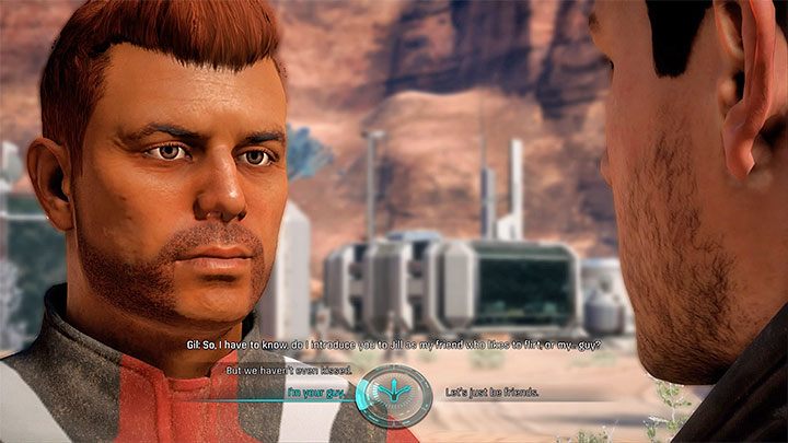 Zadecyduj czy chcesz związać się z Gilem czy żeby pozostać przyjaciółmi - Gil Brodie: Partia pokera / Przyjaciółka | Sojusznicy i związki w ME Andromeda - Mass Effect: Andromeda - poradnik do gry