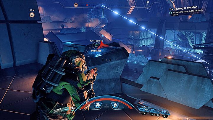 Skorzystaj z okazji do przejęcia kontroli nad działkiem - Podróż do Meridianu | Operacje priorytetowe w Mass Effect Andromeda - Mass Effect: Andromeda - poradnik do gry