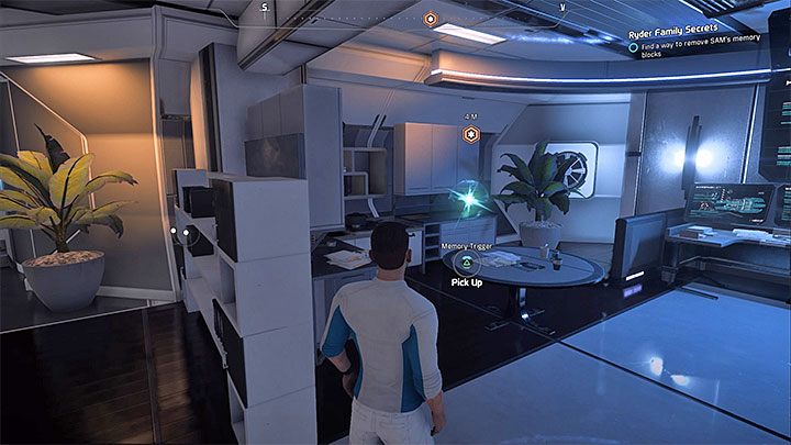 Pierwszy wyzwalacz wspomnień jest w kajucie Aleca Rydera - Tajemnice rodziny Ryderów | Sojusznicy i związki w Mass Effect Andromeda - Mass Effect: Andromeda - poradnik do gry