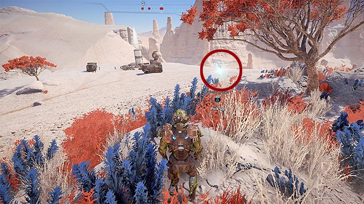 Wyzwalacz wspomnień wysunięty najbardziej na południe jest na małym wzniesieniu - Tajemnice rodziny Ryderów | Sojusznicy i związki w Mass Effect Andromeda - Mass Effect: Andromeda - poradnik do gry