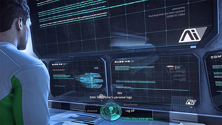 W kajucie Aleca Rydera możesz odtworzyć dodatkowe dzienniki audio - Tajemnice rodziny Ryderów | Sojusznicy i związki w Mass Effect Andromeda - Mass Effect: Andromeda - poradnik do gry