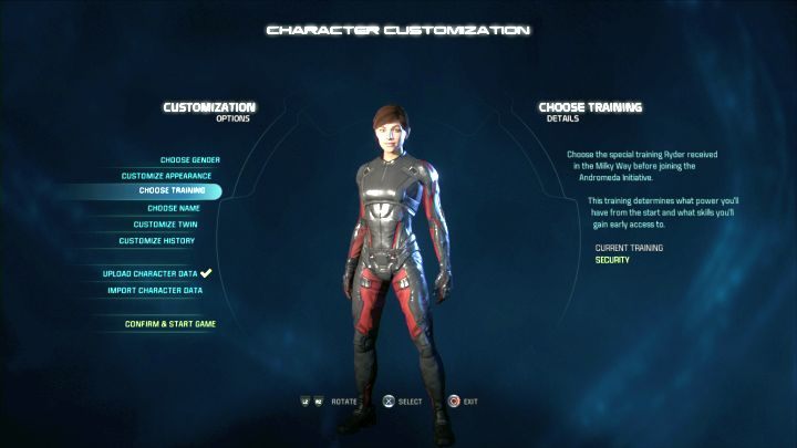 W oknie tworzenia postaci ustawić można wygląd zarówno postaci sterowanej przez gracza, jak i jej bliźniaka. - Tworzenie postaci w Mass Effect Andromeda | Bohater - Mass Effect: Andromeda - poradnik do gry
