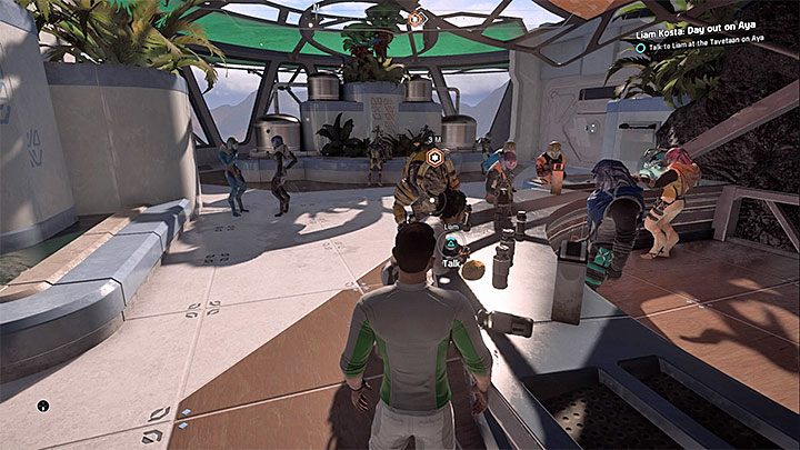 Spotkaj się z Liamem w Tavetaan - Liam Kosta: Wycieczka po Ai | Sojusznicy i związki w Mass Effect Andromeda - Mass Effect: Andromeda - poradnik do gry