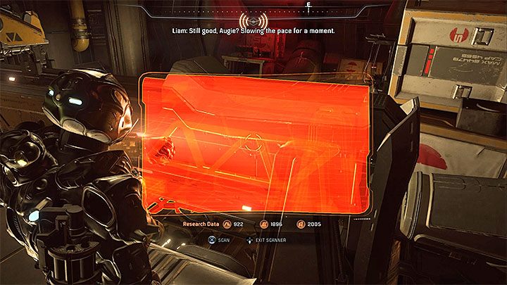 Wybierz nowo odblokowane drzwi gdzie doświadczysz na nowo zmiany grawitacji w wyniku czego znajdziesz się w odwróconej ładowni - Liam Kosta: Stawka większa niż życie | Sojusznicy i związki w ME Andromeda - Mass Effect: Andromeda - poradnik do gry