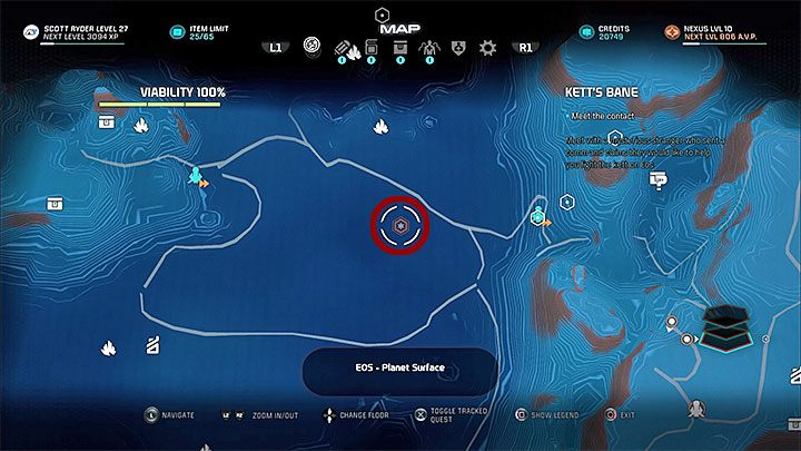 Przystąpienie do tego questu stanie się możliwe po tym jak dostatecznie poprawią się warunki na planecie Eos i będziesz mógł zająć się zbadaniem zachodniej części mapy bez ryzyka narażenia się na śmiertelnie wysokie promieniowanie - Jak Bain z kettem | Eos | Zadania w Helejosie w Mass Effect Andromeda - Mass Effect: Andromeda - poradnik do gry