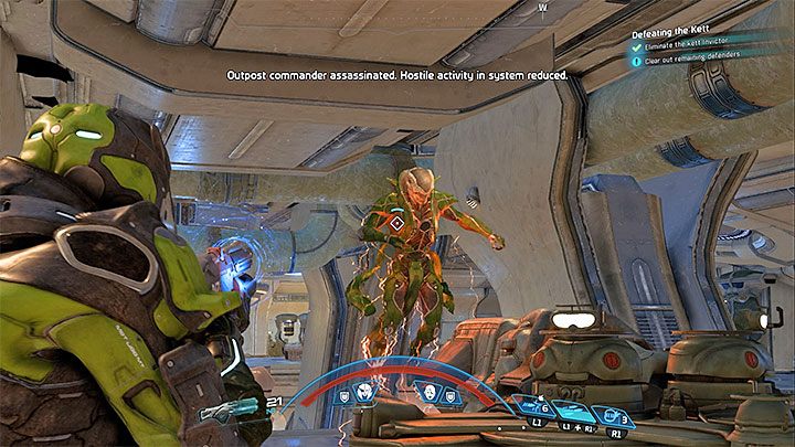 Zniszcz sferę podtrzymującą pole siłowe i dopiero wtedy bezpośrednio zaatakuj Niezwyciężonego - Pokonać kettów | Eos | Zadania w Helejosie w Mass Effect Andromeda - Mass Effect: Andromeda - poradnik do gry