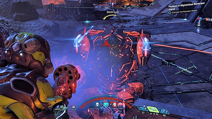 Najpierw zniszcz tarczę niszczyciela i następnie zacznij niszczyć jego zbroję - Peebee: Tajemniczy sygnał Porzuconych | Sojusznicy i związki w ME Andromeda - Mass Effect: Andromeda - poradnik do gry