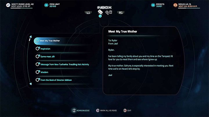 Wiadomość od Jaala - Jaal Ama Darav: Nie ma jak rodzina | Sojusznicy i związki w ME Andromeda - Mass Effect: Andromeda - poradnik do gry