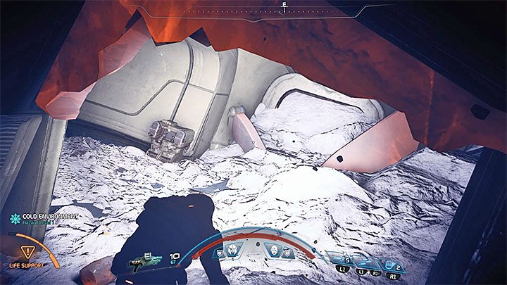 W trakcie badania ruin nadal używaj skanera - Zaginiony zwiadowca | Voeld | Zadania w Helejosie w Mass Effect Andromeda - Mass Effect: Andromeda - poradnik do gry