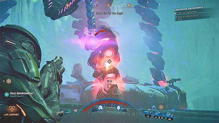 Ostrzeliwuj kończyny Architekta - Jak pokonać Architekta Porzuconych na Voeld? | Walki z bossami w ME Andromeda - Mass Effect: Andromeda - poradnik do gry