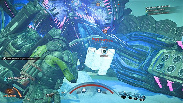 Podbiegnij do głowy powalonego bossa - Jak pokonać Architekta Porzuconych na Voeld? | Walki z bossami w ME Andromeda - Mass Effect: Andromeda - poradnik do gry