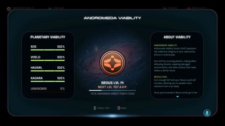 Zdatność planet sprawdzić możesz z poziomu gry. - Zdatność planet w Mass Effect Andromeda - Mass Effect: Andromeda - poradnik do gry