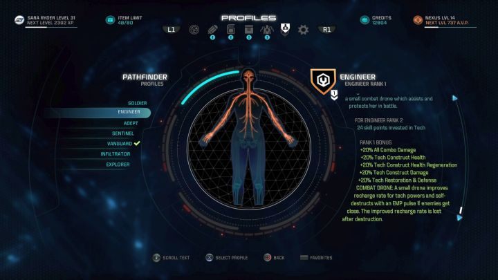 Profil Inżynier (Engineer). - Inżynier (Engineer) w Mass Effect Andromeda - Mass Effect: Andromeda - poradnik do gry