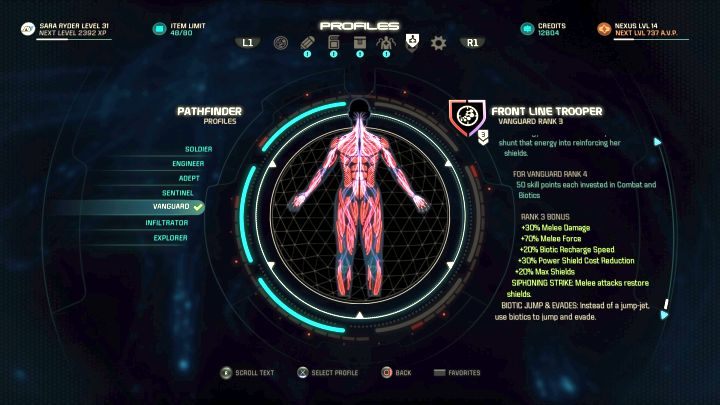 Profil Szturmowiec (Vanguard). - Szturmowiec (Vanguard) w Mass Effect Andromeda - Mass Effect: Andromeda - poradnik do gry