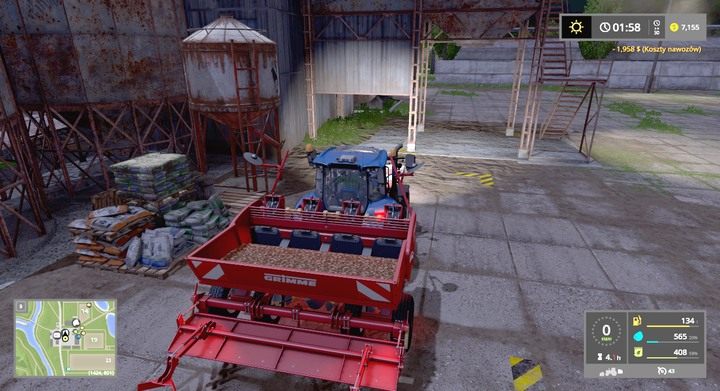 Punkt z nasionami w bazie w Sosnovce - Od siewu do zbioru - krok po kroku | Farming Simulator 17 dla początkujących - Farming Simulator 17 - poradnik do gry