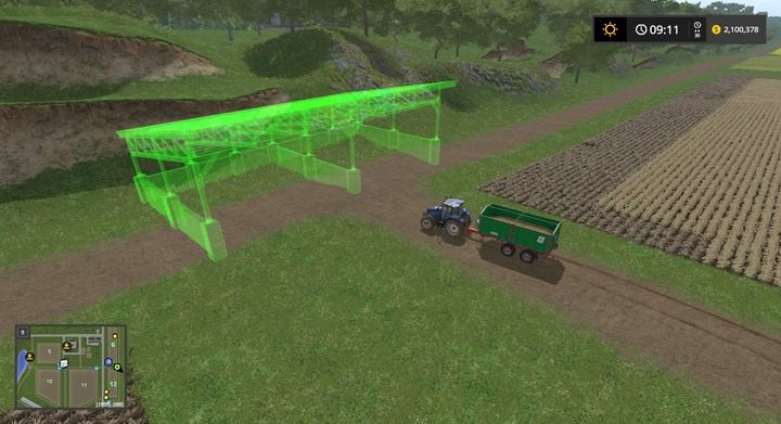 Aby ładnie magazynować plony poza bazą możesz utworzyć bróg - Porady strategiczne w Farming Simulator 17 | Dla początkujących - Farming Simulator 17 - poradnik do gry