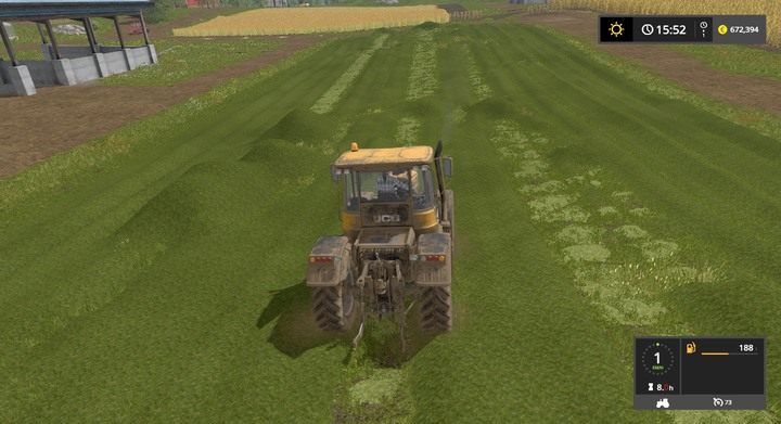 Nie musisz zbierać trawy codziennie - koś ją, lecz pozwól jej swobodnie leżeć do czasu zbioru - oszczędzisz czas - Trawa, siano i kiszonka w Farming Simulator 17 | Informacje o uprawach - Farming Simulator 17 - poradnik do gry