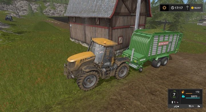 Strych na siano - miejsce magazynowania wyschniętej trawy - Trawa, siano i kiszonka w Farming Simulator 17 | Informacje o uprawach - Farming Simulator 17 - poradnik do gry