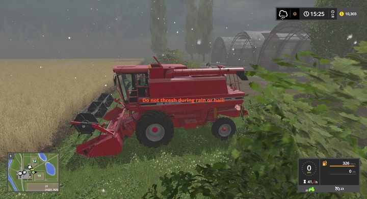 Kombajn nie może pracować, gdy pada śnieg - Ciągniki, kombajny, ciężarówki w Farming Simulator 17 | Opis maszyn - Farming Simulator 17 - poradnik do gry