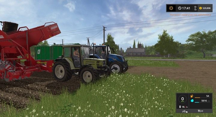 Prosty pług ziemniaczany - do jego obsługi wystarczy najtańszy traktor - Ciągniki, kombajny, ciężarówki w Farming Simulator 17 | Opis maszyn - Farming Simulator 17 - poradnik do gry