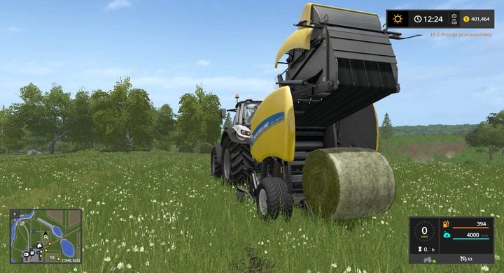 Okrągłe bele z Roll-Belt 150 - Urządzenia do trawy i technologie bel w Farming Simulator 17 | Opis maszyn - Farming Simulator 17 - poradnik do gry