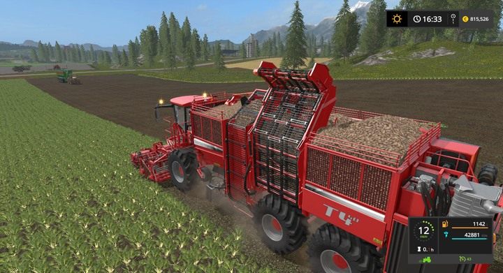 Dopiero profesjonalny kombajn ma sensowną pojemność ładunkową - 45 000 - Rośliny bulwiaste w Farming Simulator 17 | Informacje o uprawach - Farming Simulator 17 - poradnik do gry