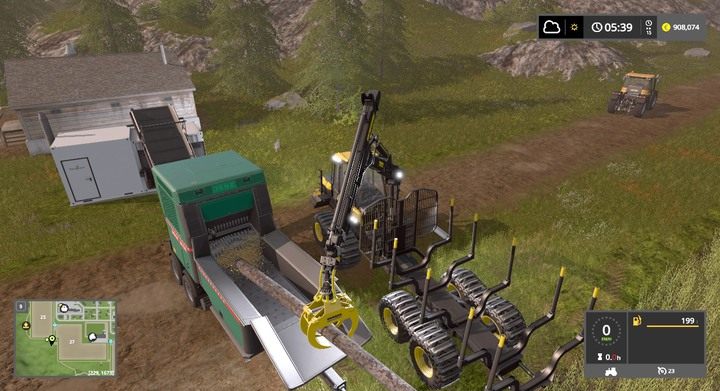 JENZ BA 725 D to dobra maszyna, ale polecam tańszy model - Zręby w Farming Simulator 17 | Podstawy leśnictwa - Farming Simulator 17 - poradnik do gry