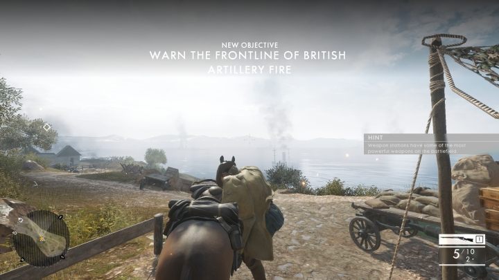 Później musisz jeszcze raz przejść przez miasto, tym razem konno - Goniec | Opis przejścia w Battlefield 1 - Battlefield 1 - poradnik do gry