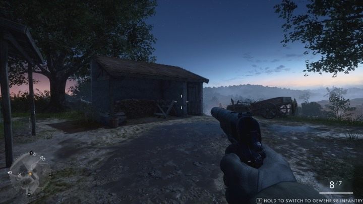 Pierwszej znajdźki szukaj po wyeliminowaniu pierwszych przeciwników, w małym budynku na rogu - Błoto i krew | Podręczniki polowe w Battlefield 1 - Battlefield 1 - poradnik do gry