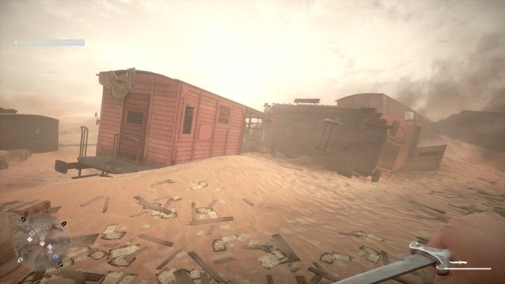 Ostatnia skrzynia schowana jest w czerwonym wagonie, stojącym obok wykolejonego - Nic nie jest zapisane | Podręczniki polowe w Battlefield 1 - Battlefield 1 - poradnik do gry
