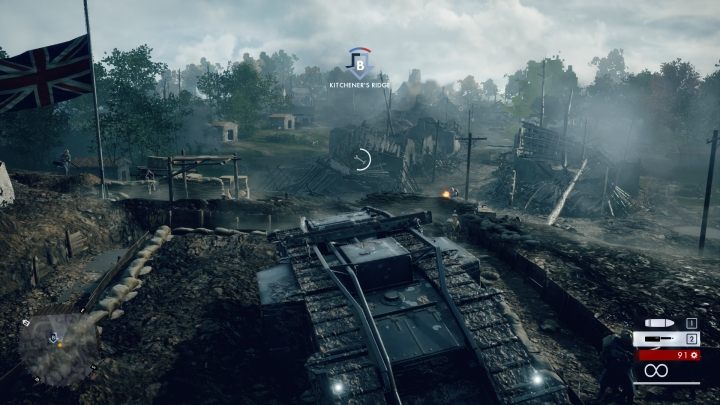 Uważaj na rozmieszczone dookoła działa - Błoto i krew | Opis przejścia w Battlefield 1 - Battlefield 1 - poradnik do gry