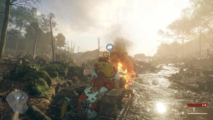 Przed następną częścią misji znajdź w namiocie z wyposażeniem wyrzutnię rakiet i karabin Tankgewehr M1918 - Błoto i krew | Opis przejścia w Battlefield 1 - Battlefield 1 - poradnik do gry