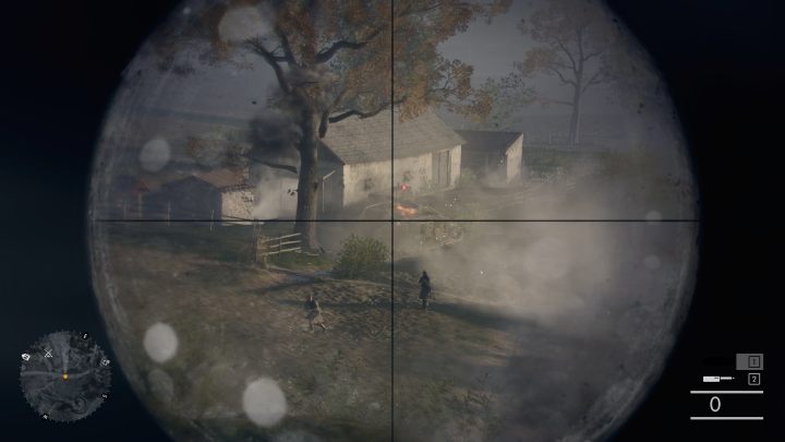 Na końcu wioski ustaw się tak, aby mieć jakąś osłonę, bo ze wzgórza wyjedzie kilka wrogich czołgów - Błoto i krew | Opis przejścia w Battlefield 1 - Battlefield 1 - poradnik do gry